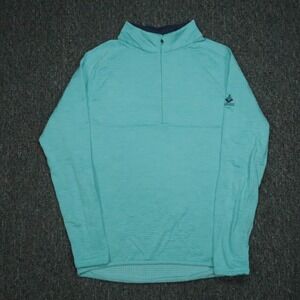 Peter Millar Pullover Mens Small Blue Maven Performance Quarter Zip Mira Vista